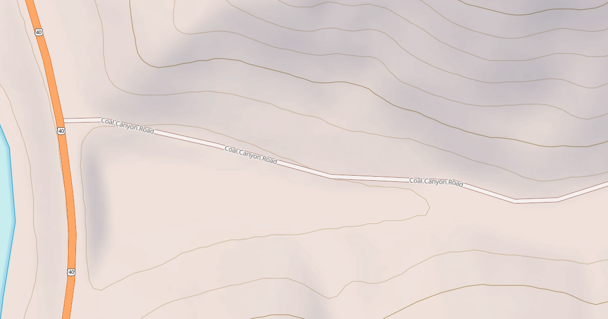 Map preview of COAL CANYON