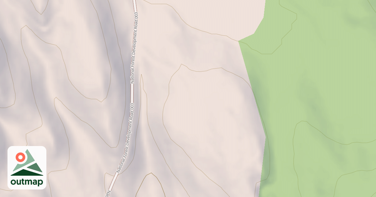 Map of USFS Motor Vehicle Use Map Roads {A3539B44-C996-4EDE-83D3-4657D88E4E39}