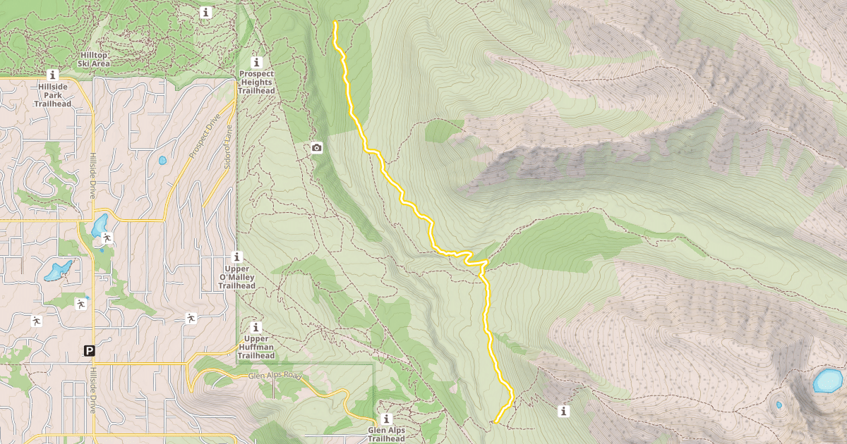 Map preview of Middle Fork Trail