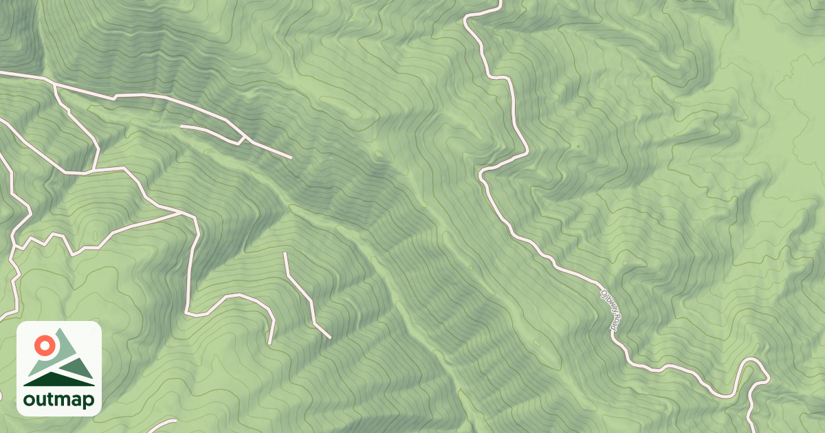Map of OJIBWAY RIDGE