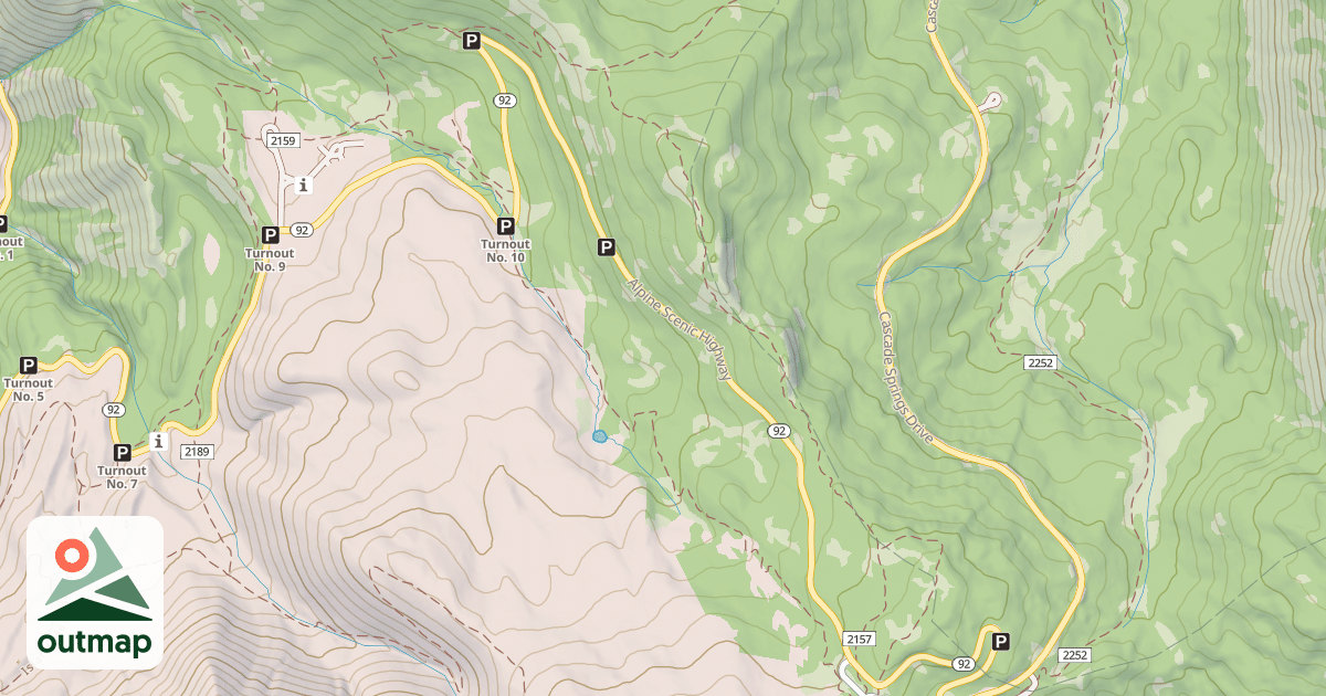 Map of Alpine Loop Winter