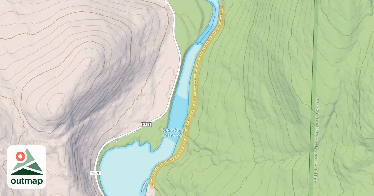 Map of Catamount Trail