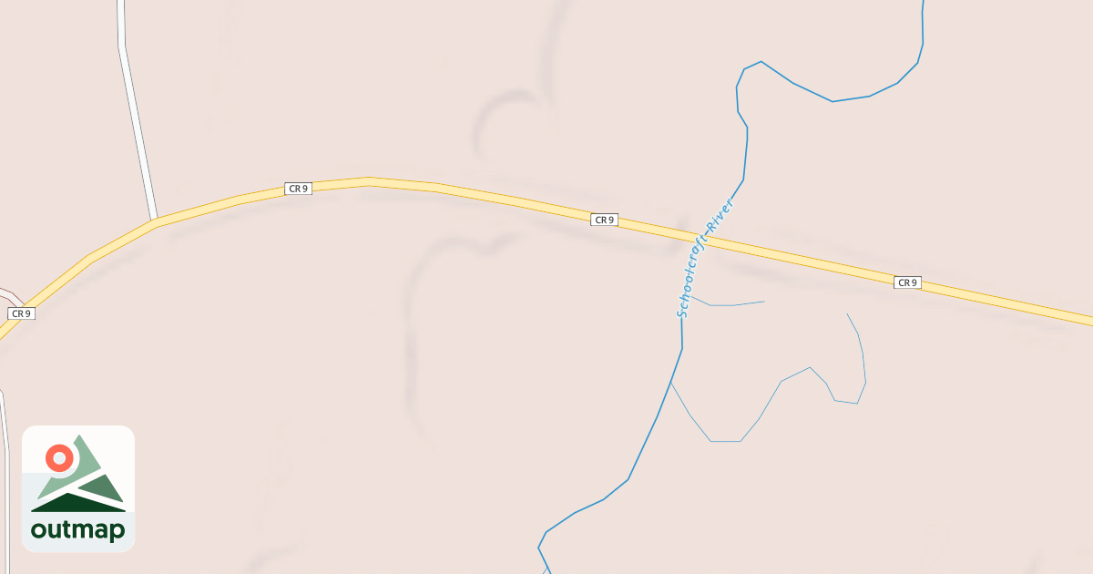 Map of Schoolcraft Trail