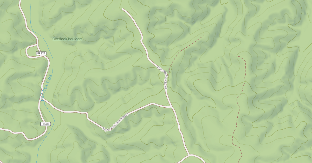 Map preview of CHIMNEY PEAK