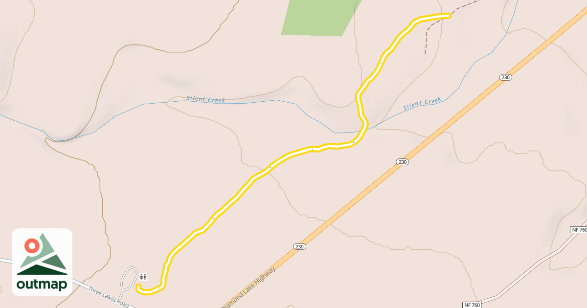 Map of Silent Creek Nordic