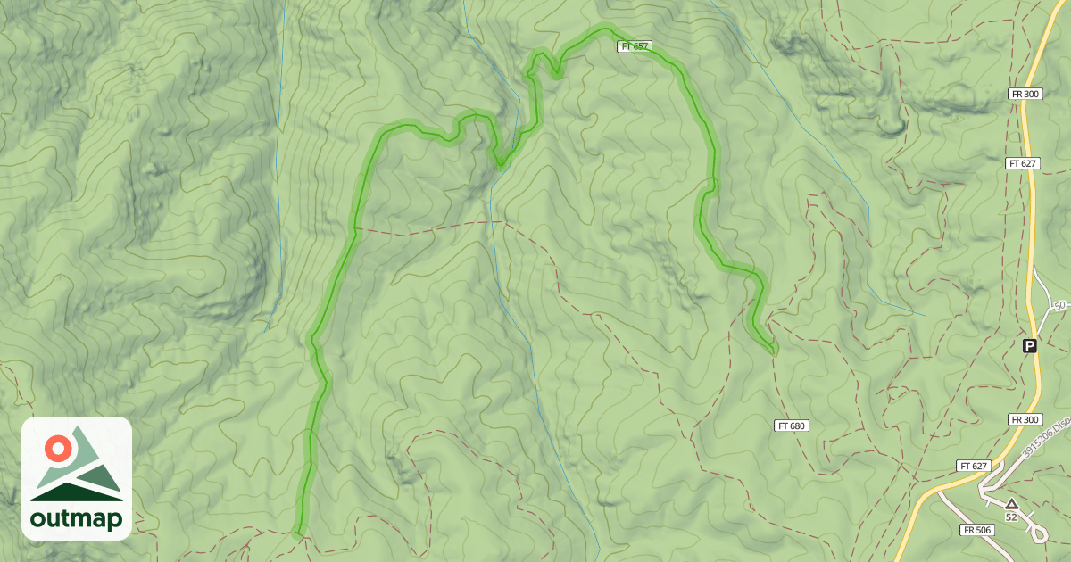 Map of Gramps Trail 657