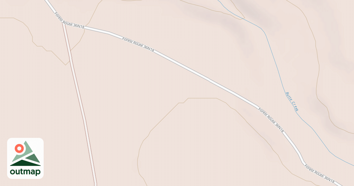 Map of USFS Motor Vehicle Use Map Trails 4453010310
