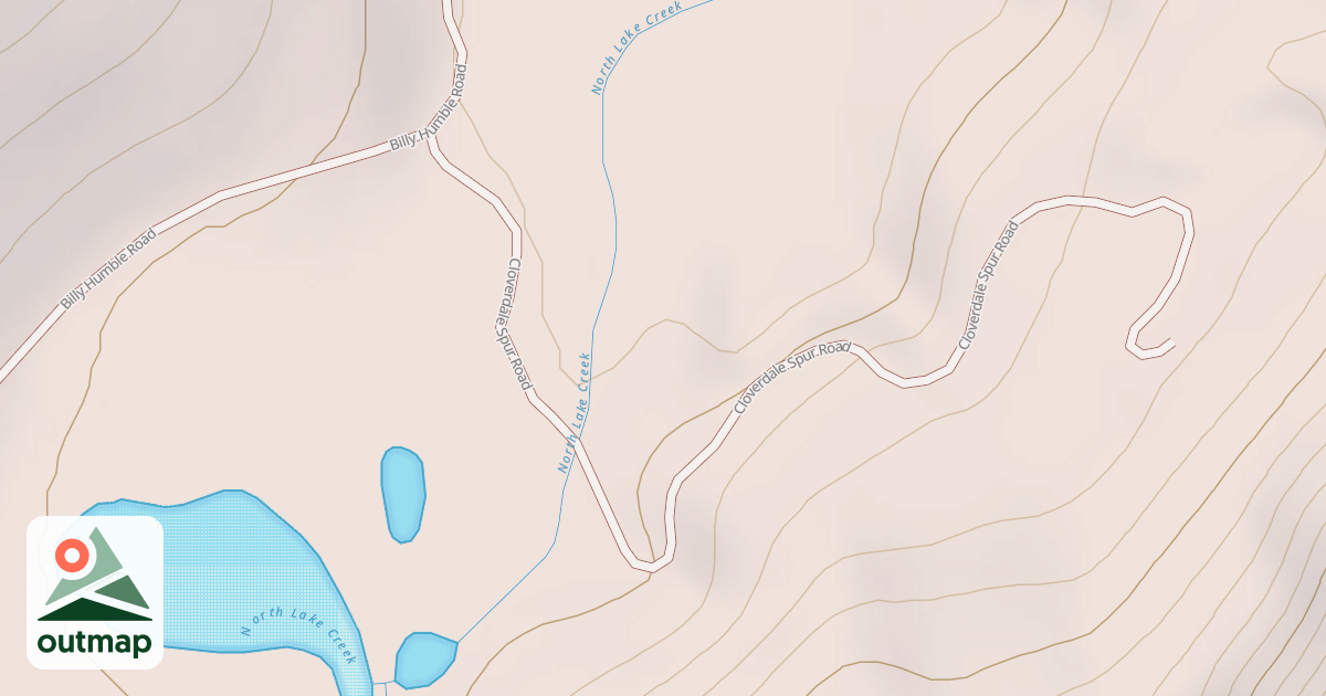 Map of LAKE CREEK SPUR