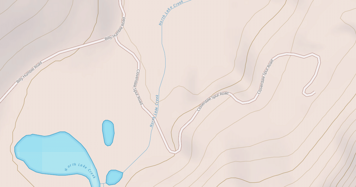 Map preview of LAKE CREEK SPUR