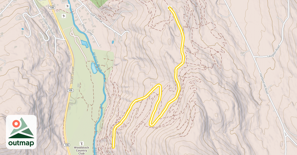 Map of Mount Peg Trail