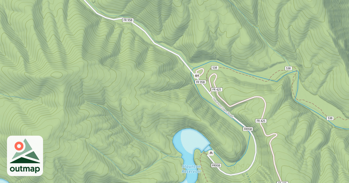 Map of STAUNTON DAM