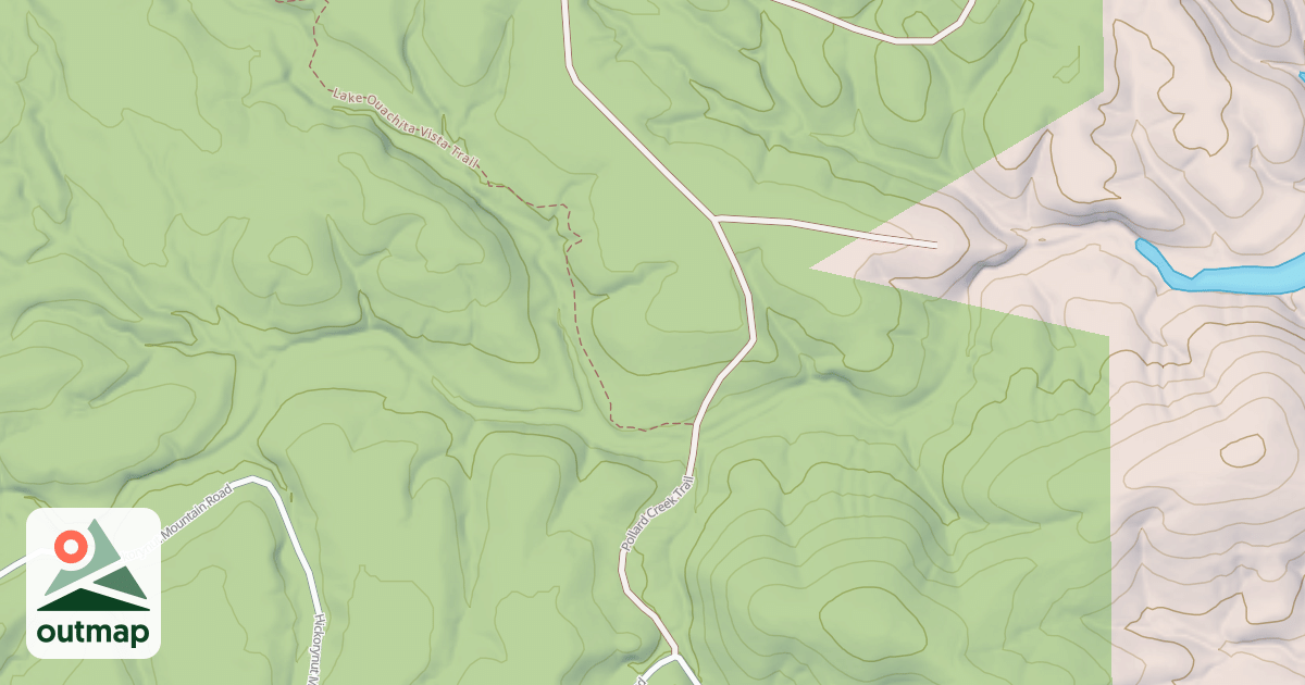 Map of HICKORY NUT MTN