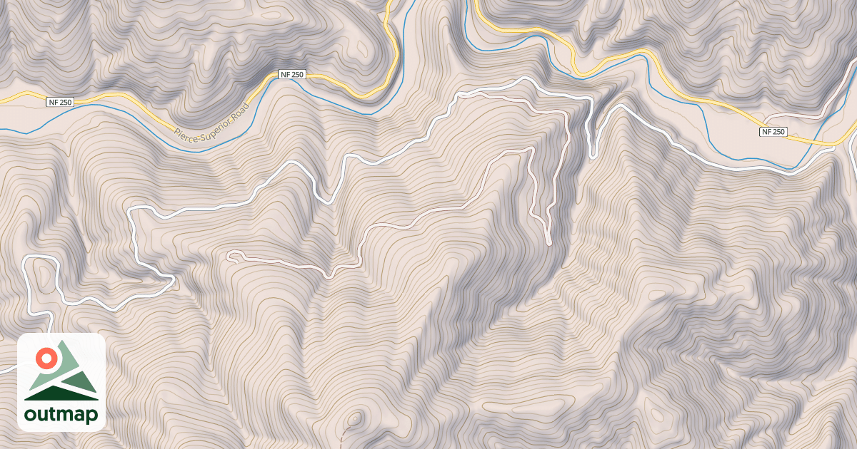 Map of COMET CREEK