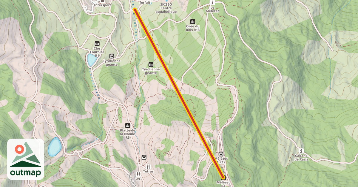 Map of Mélézet R4