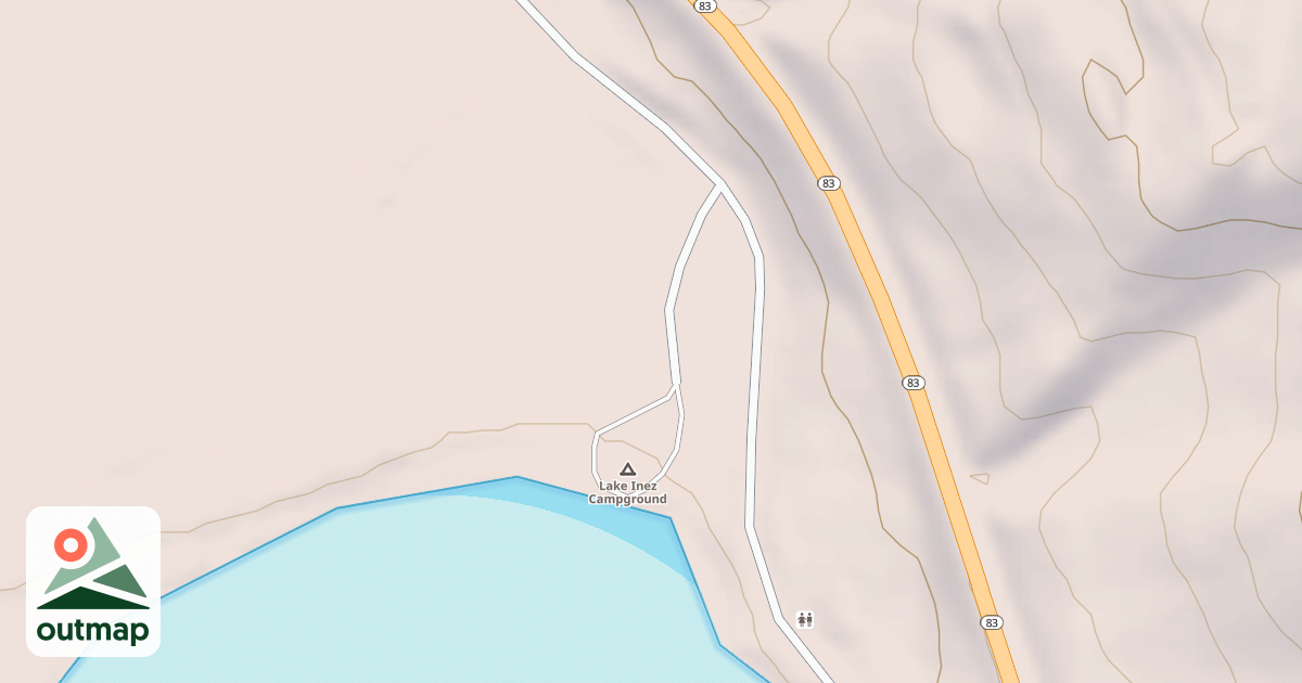 Map of LAKE INEZ BOAT LAUNCH