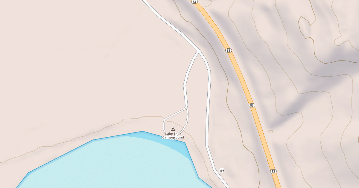 Map preview of LAKE INEZ BOAT LAUNCH