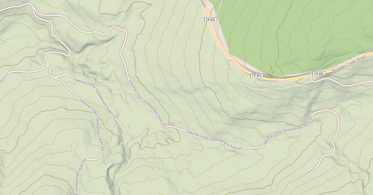 Map preview of USFS Motor Vehicle Use Map Roads {6C263627-5D98-4A24-845D-697C512F6CAE}
