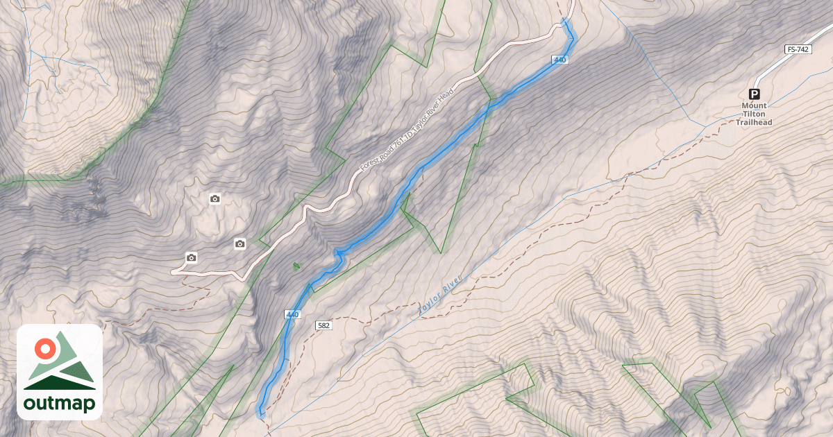 Map of Taylor Divide Trail