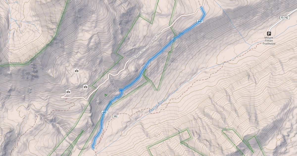 Map preview of Taylor Divide Trail