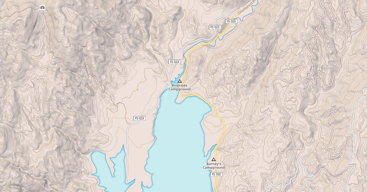Map preview of DEADWOOD RESERVOIR