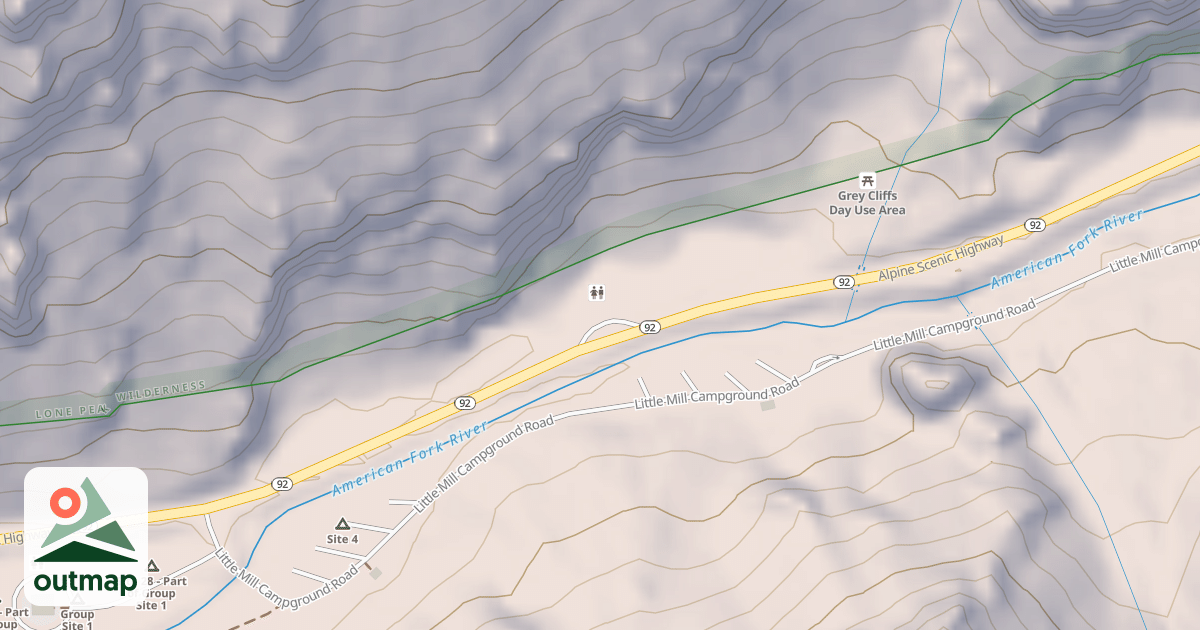 Map of GRAY CLIFFS PA PARKING LOT