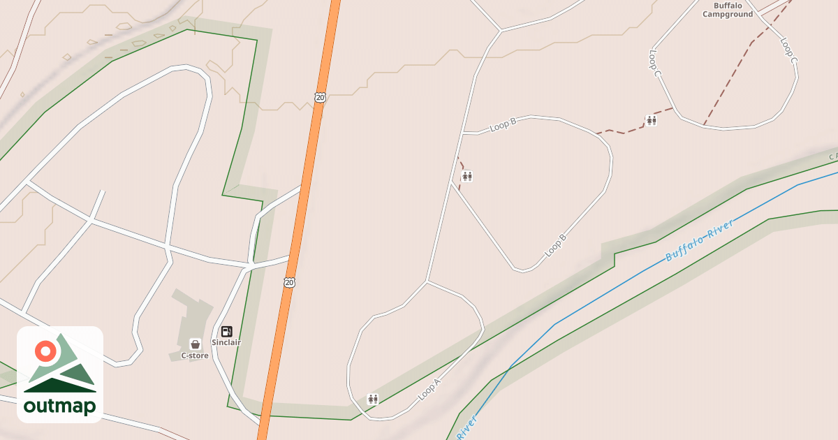 Map of BUFFALO CG LOOP A