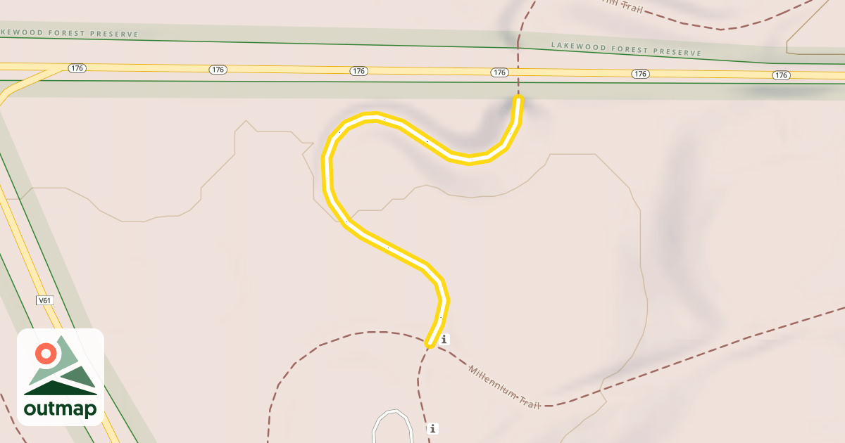 Map of Fort Hill Trail