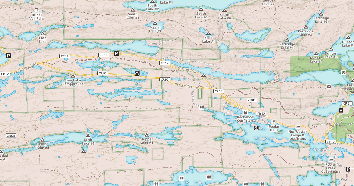 Map preview of GUNFLINT SNOWMOBILE