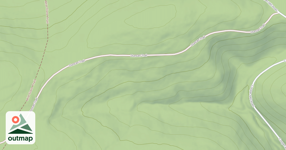 Map of Bald Eagle State Forest Snowmobile Trails
