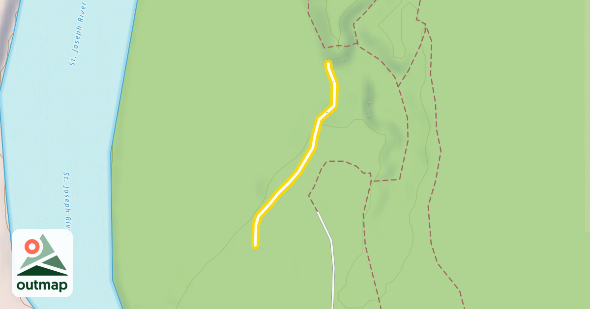Map of Red Trail