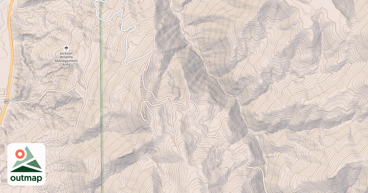 Map of BLIND CANYON