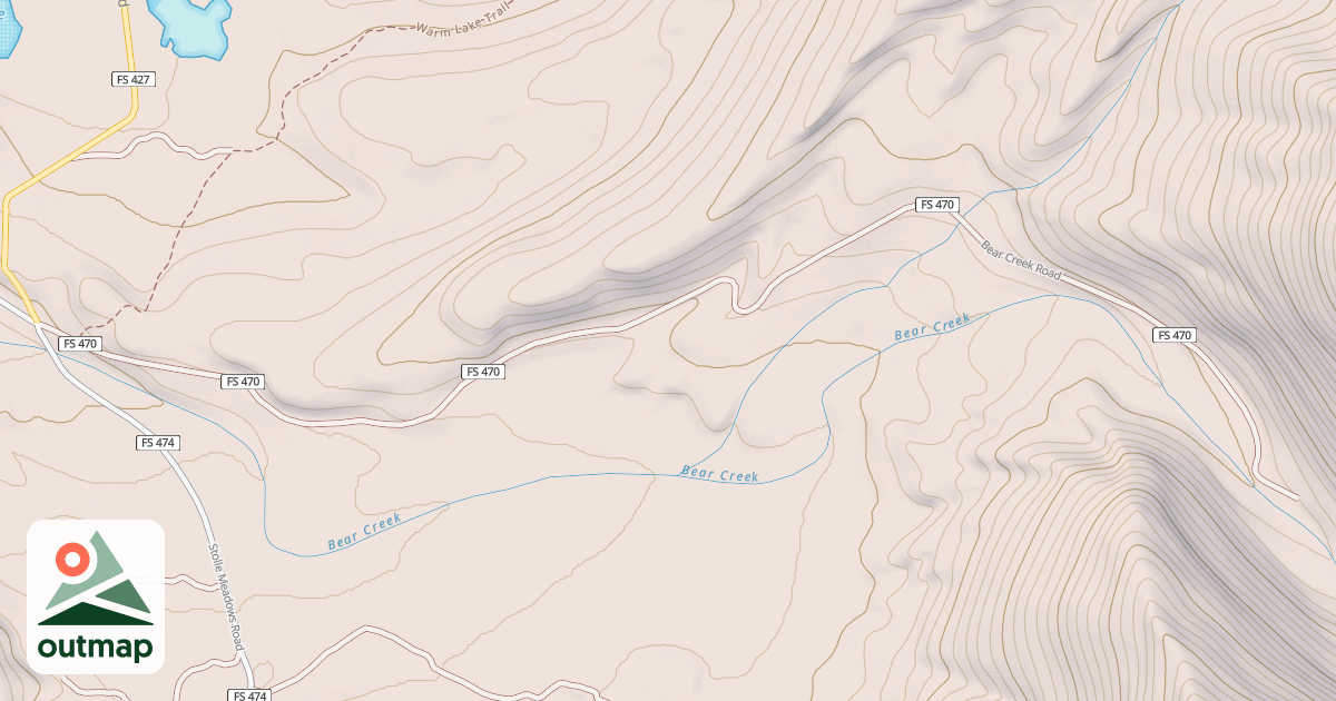 Map of BEAR CREEK