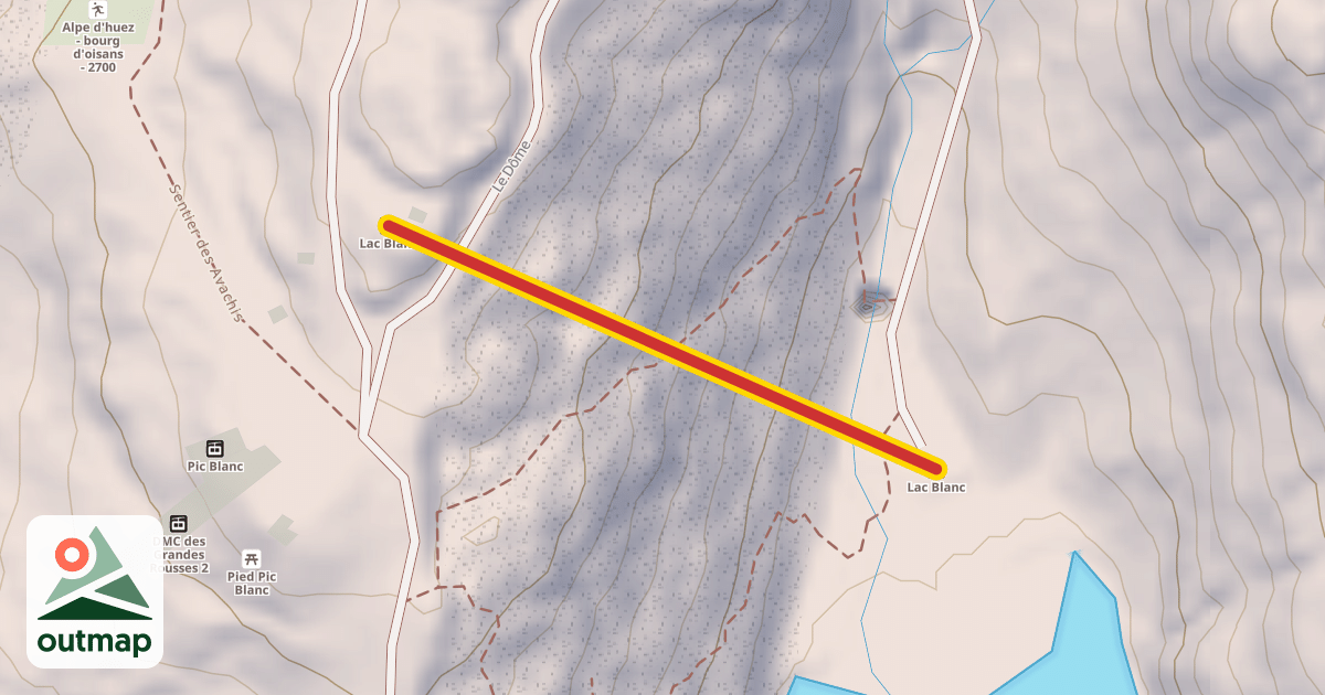 Map of Lac Blanc