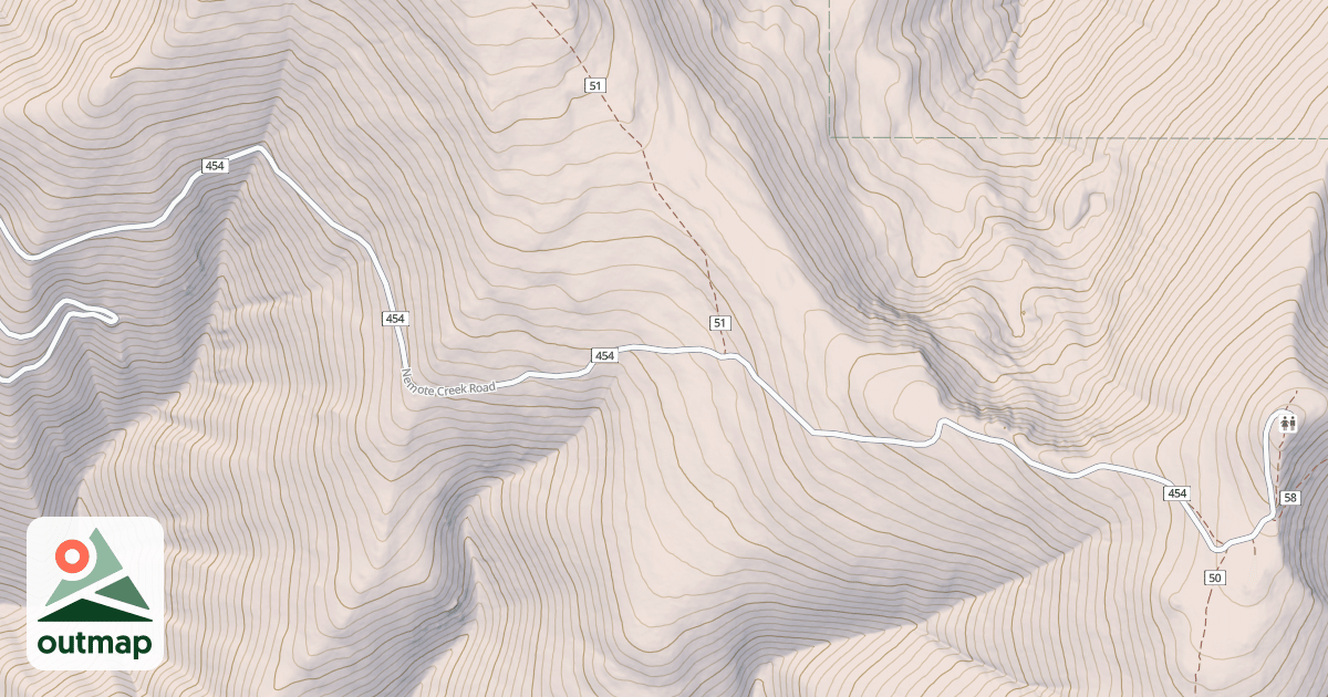 Map of NEMOTE CREEK
