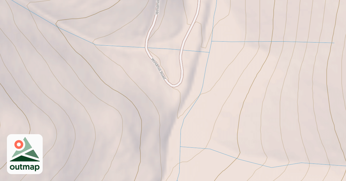 Map of DARK CANYON SPUR
