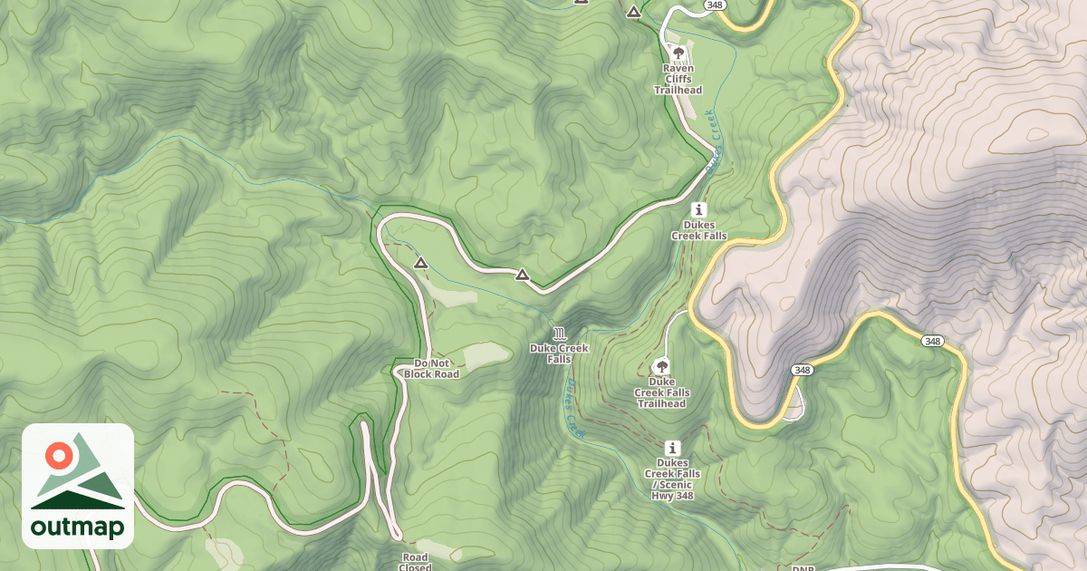 Map of WHITE OAK GAP