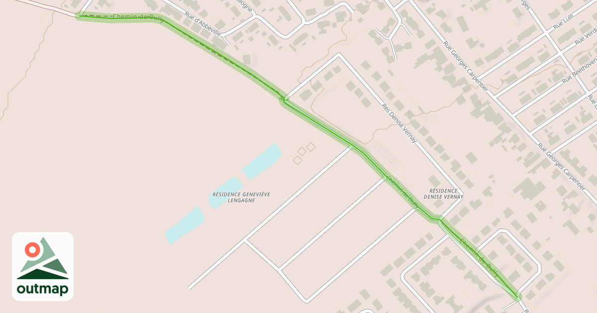 Map of Chemin de Bully