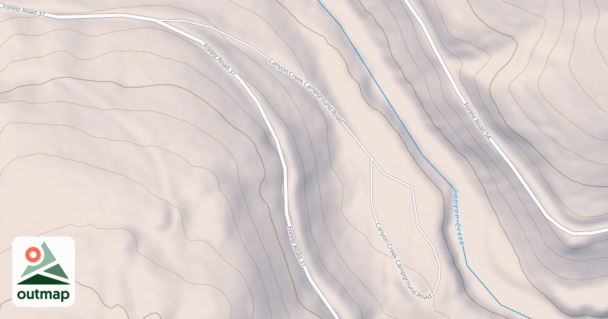 Map of CANYON CREEK CG