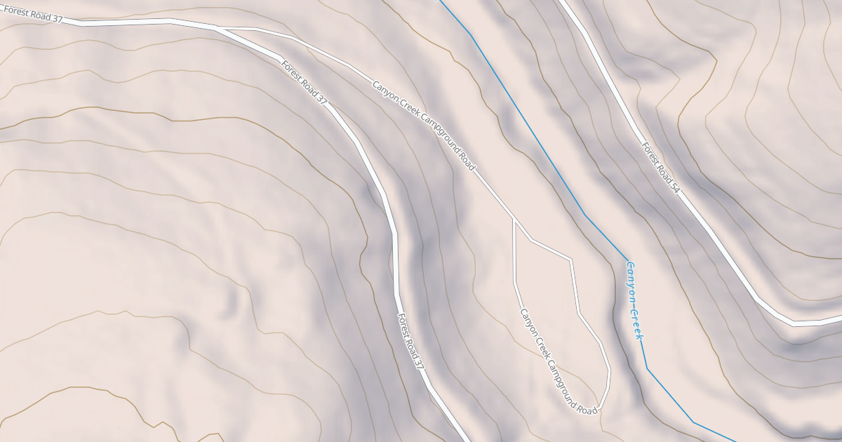 Map preview of CANYON CREEK CG