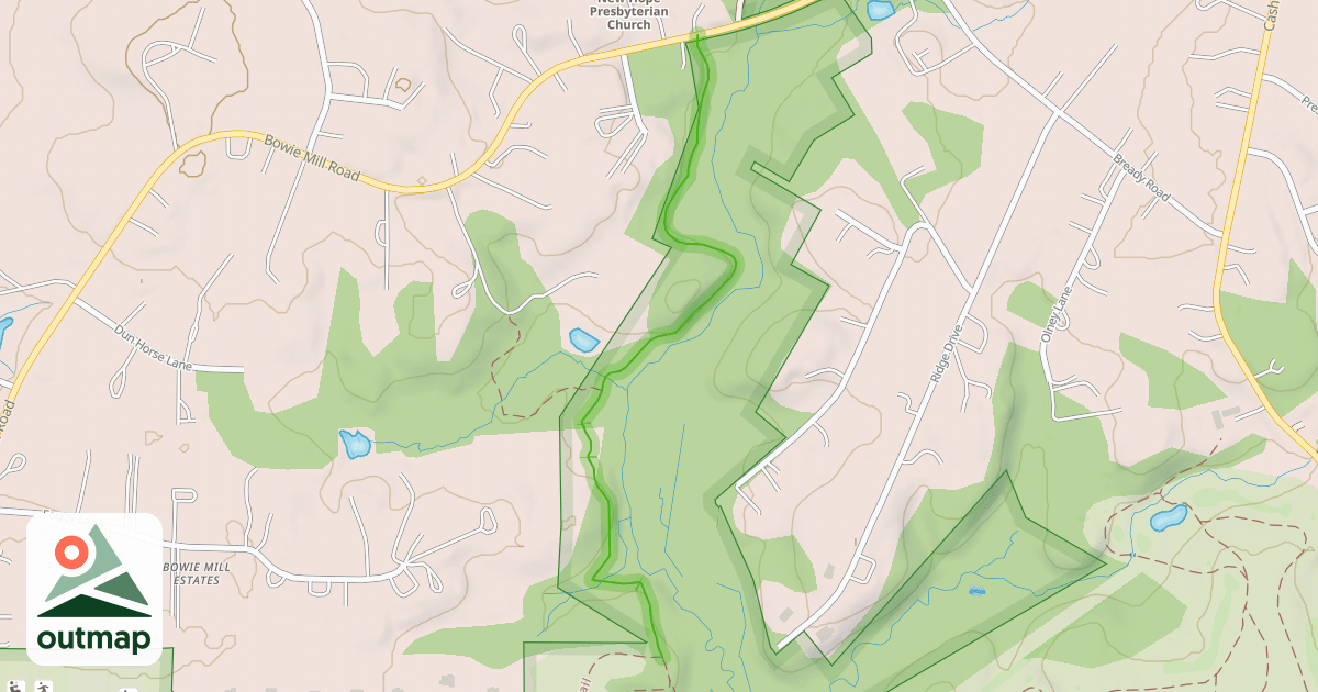 Map of North Branch Trail