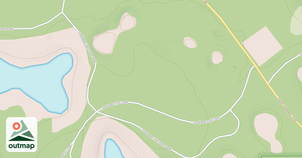 Map of LITTLE TOMAHAWK, SE 55 PL