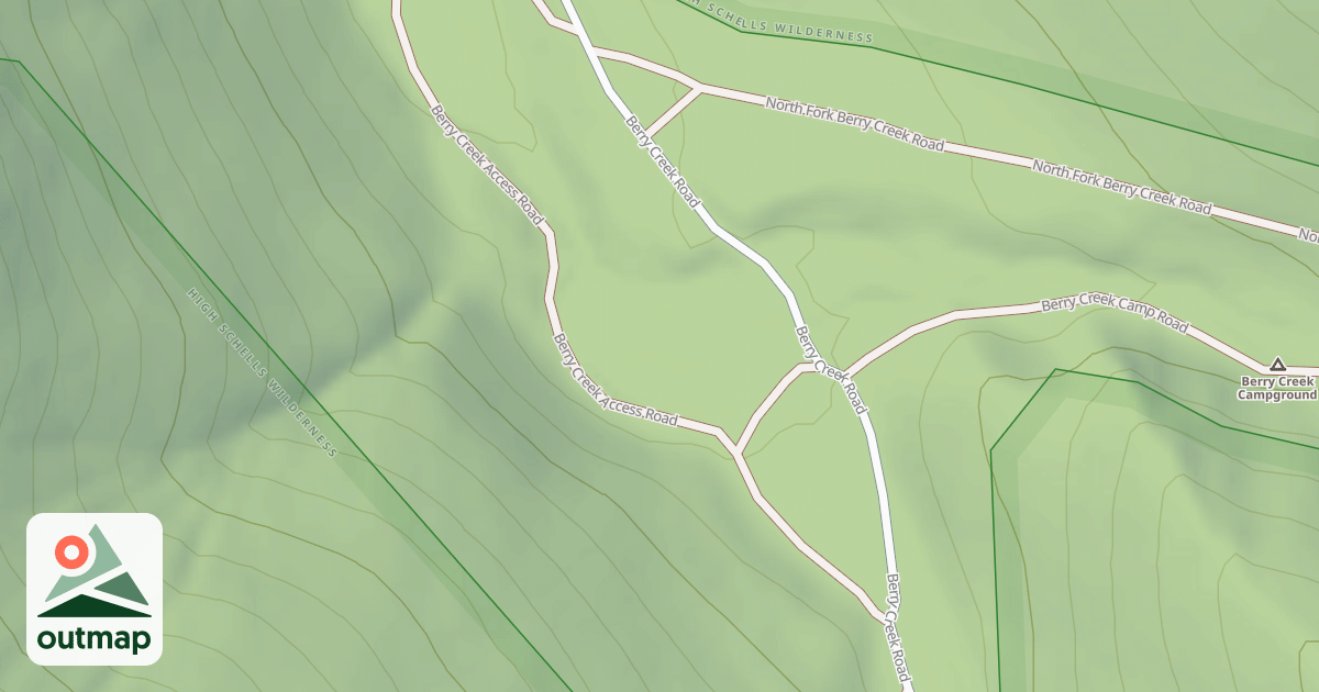 Map of BERRY CREEK ACCESS