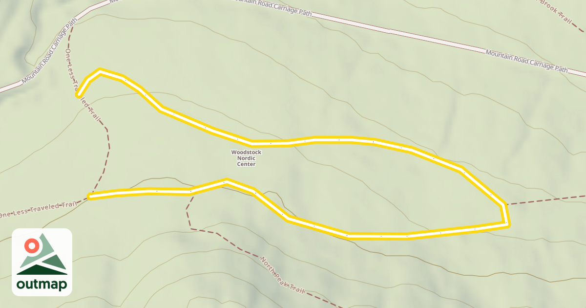 Map of One Less Traveled Trail