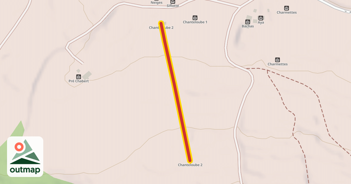 Map of Chanteloube 2