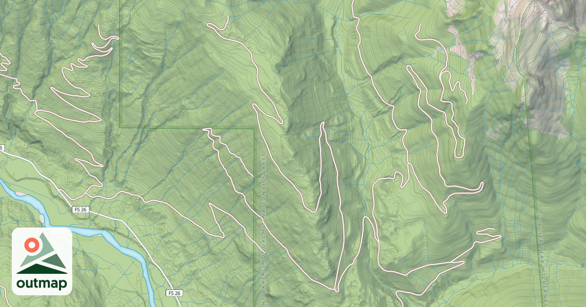 Map of W GRADE CR