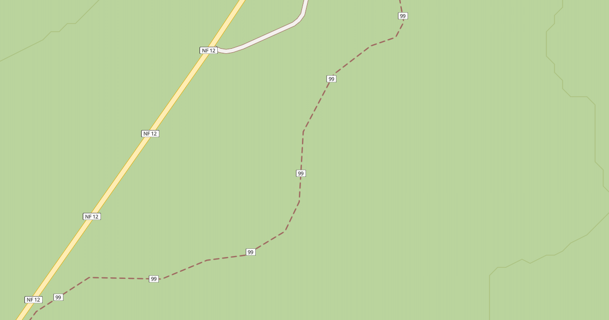 Map preview of USFS Motor Vehicle Use Map Roads {138F899D-9E07-4E2F-B035-2D229ACC9111}