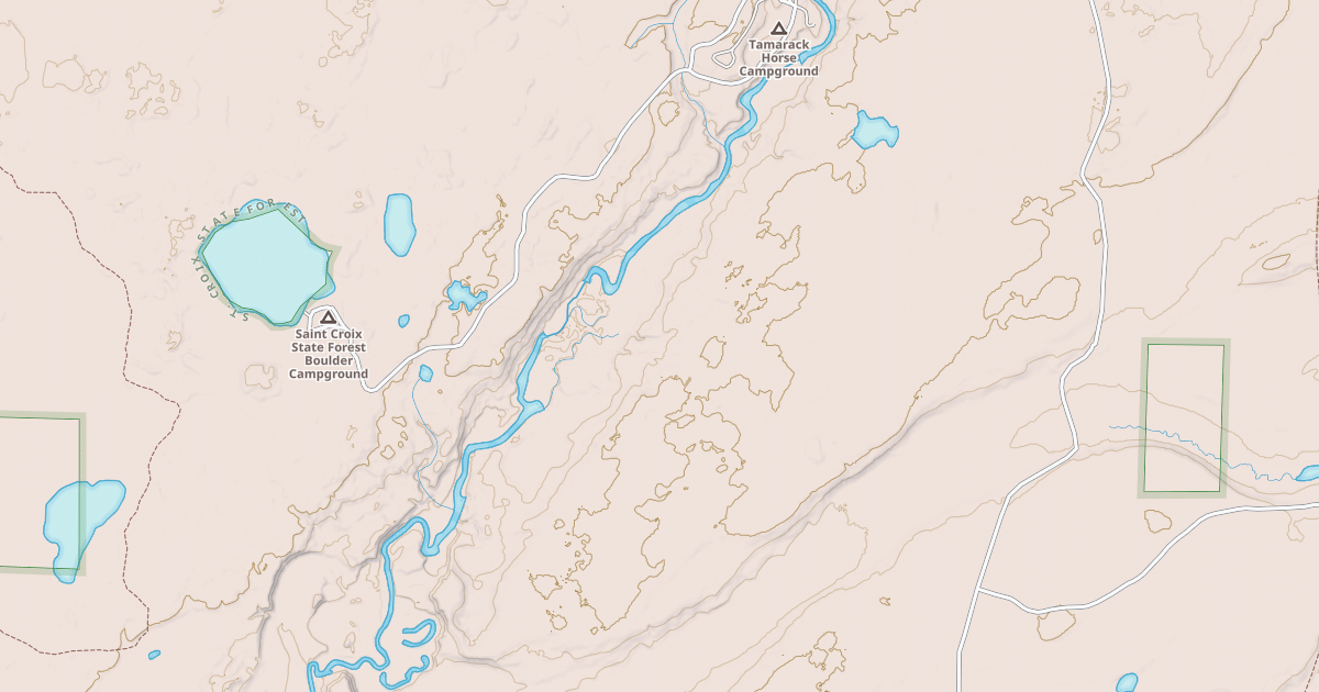 Map preview of Pine Riders Trail: St. Croix State Forest