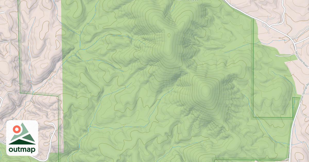 Map of THREE SISTERS