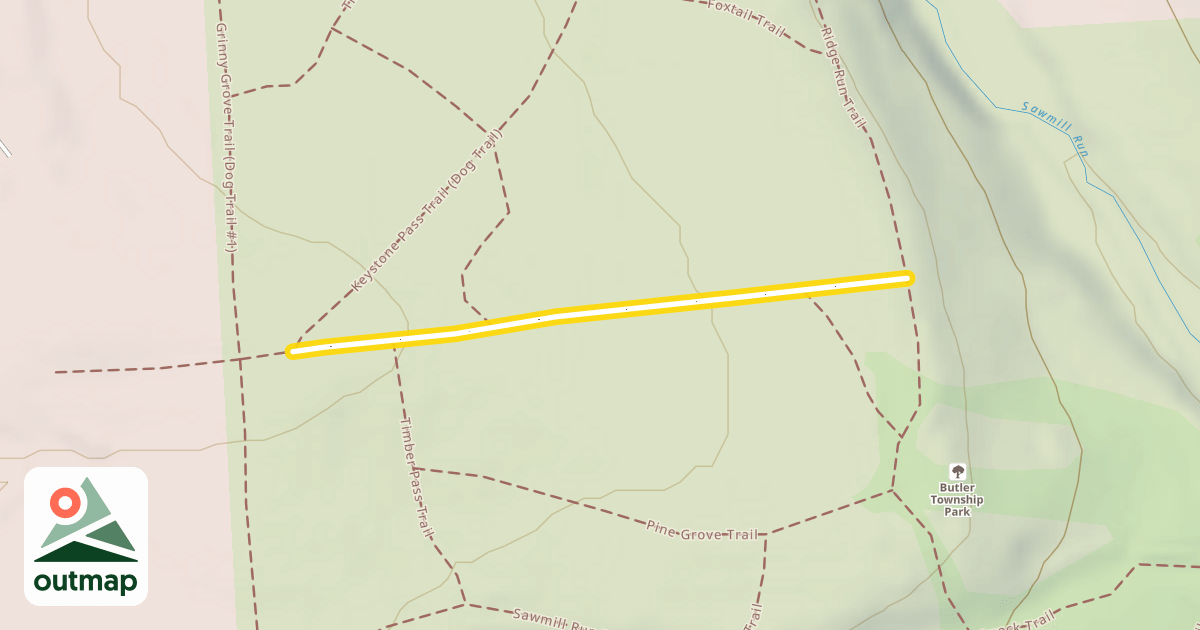 Map of Phillips Run Trail