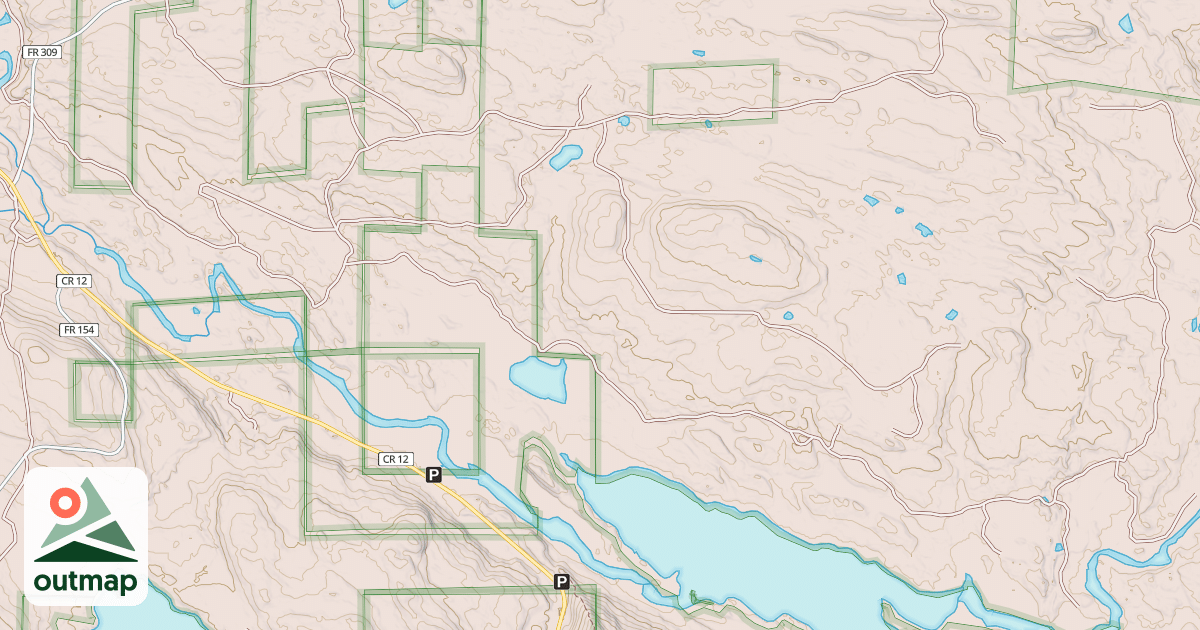 Map of BLUEBERRY HILL